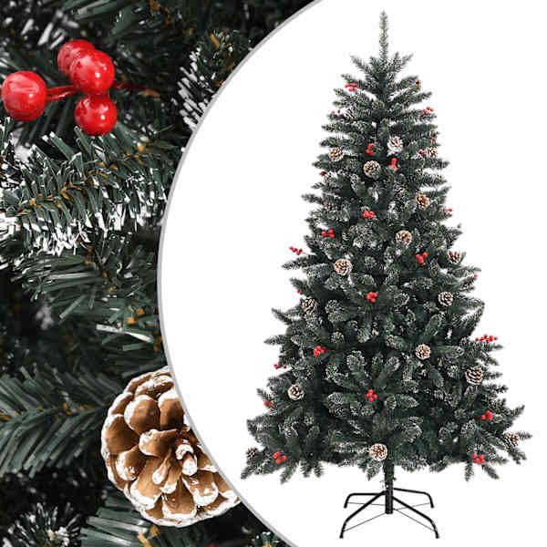 vidaXL kunstkuusk alusega, roheline, 150 cm, PVC
