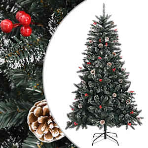 Umělý vánoční stromek se stojanem zelený 150 cm PVC - obrázek 1