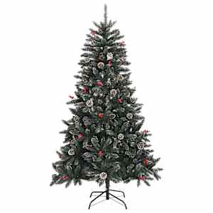 Umělý vánoční stromek se stojanem zelený 150 cm PVC - obrázek 2