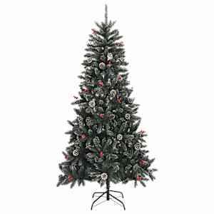 Umělý vánoční stromek se stojanem zelený 210 cm PVC - obrázek 2