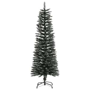 Umělý úzký vánoční stromek se stojanem zelený 120 cm PVC - obrázek 2