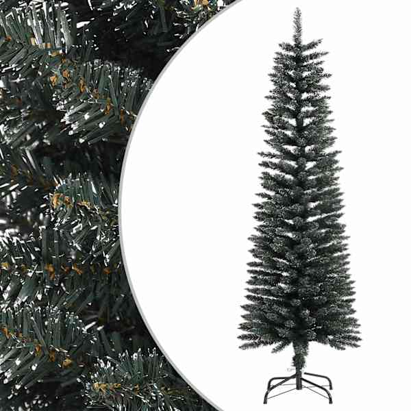 vidaXL kitsas kunstj&otilde;ulukuusk alusega, roheline, 150 cm, PVC