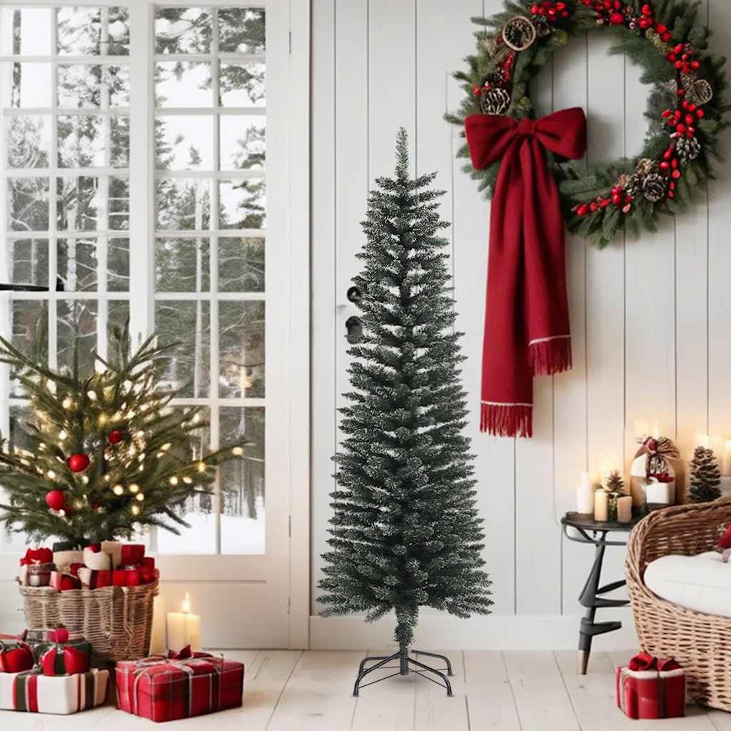 Thumbnail - vidaXL Künstlicher Weihnachtsbaum mit Ständer Schlank Grün 150 cm PVC