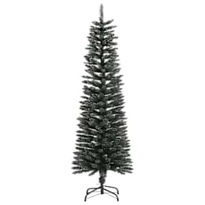 Umělý úzký vánoční stromek se stojanem zelený 150 cm PVC - obrázek 3