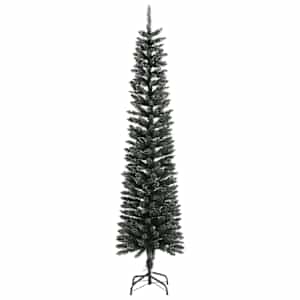 Umělý úzký vánoční stromek se stojanem zelený 240 cm PVC - obrázek 2