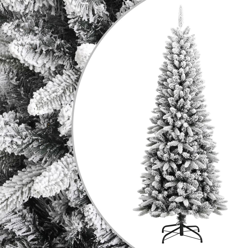Umělý vánoční stromek se sněhem 180 cm PVC a PE