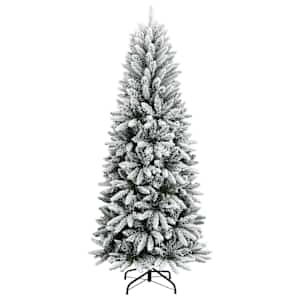 Umělý vánoční stromek se sněhem 210 cm PVC a PE - obrázek 2