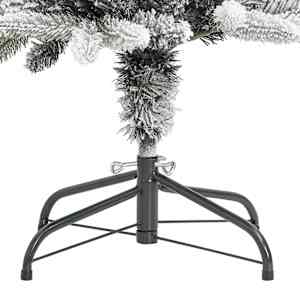 Umělý úzký vánoční stromek zasněžený 120 cm PVC a PE - obrázek 7