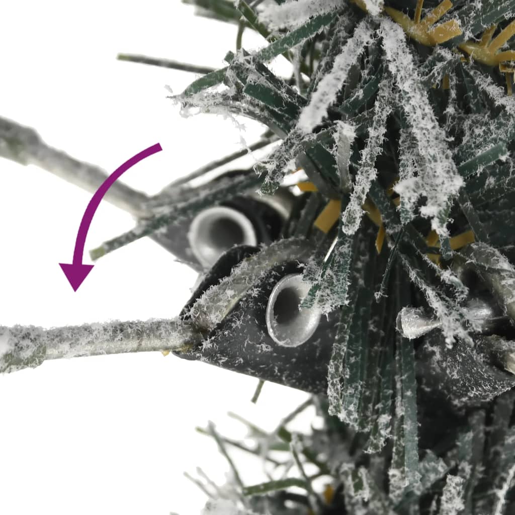 Künstlicher Weihnachtsbaum Beschneit Schlank 240 cm PVC&PE