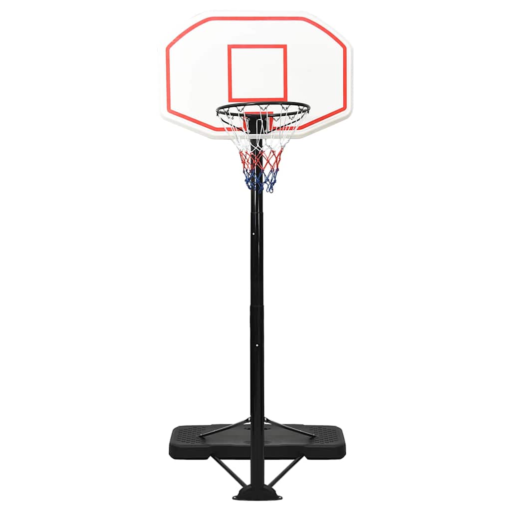 vidaXL Basketbalový stojan biely 258-363 cm polyetén