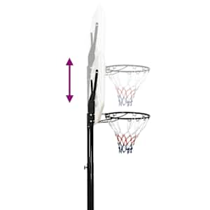 Basketbalový koš bílý 258–363 cm polyethylen - obrázek 8