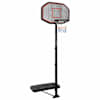 vidaXL korvpallilaud jalaga, must, 258&ndash;363 cm, pol&uuml;et&uuml;leen