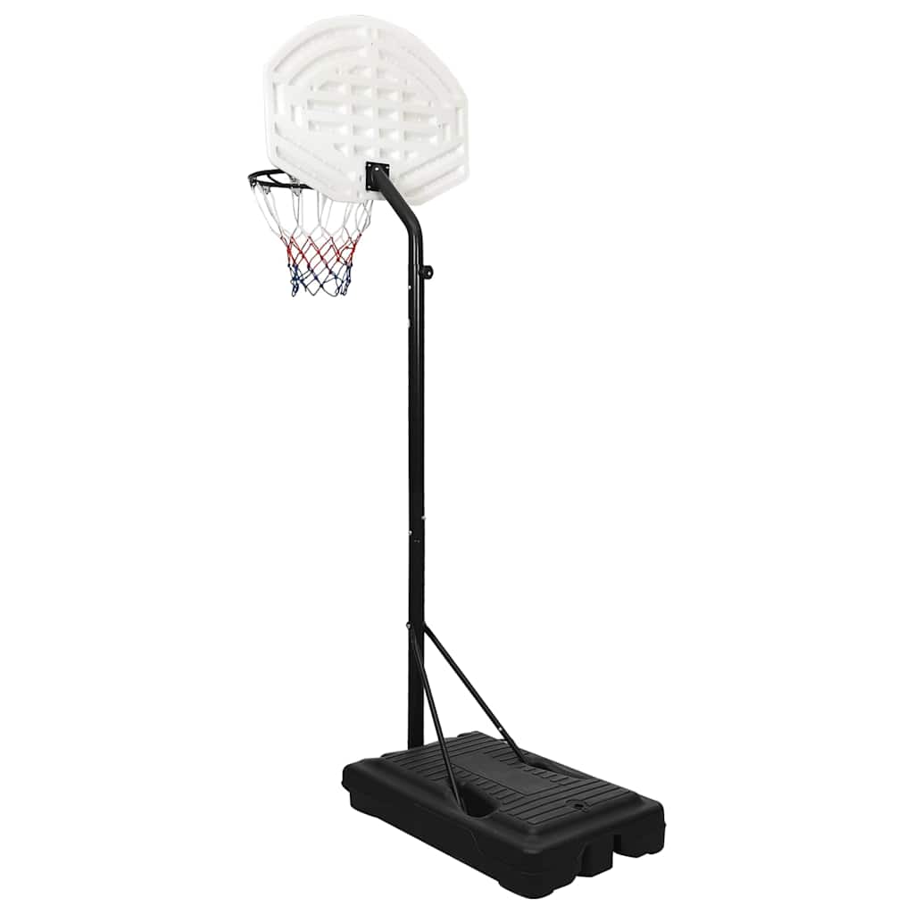 Alternativ bild 3 för VidaXl Basketkorg Med Stativ Vit 237-307 Cm Polyeten
