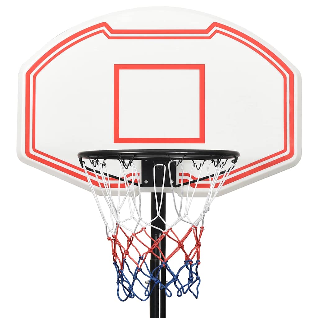 Alternativ bild 4 för VidaXl Basketkorg Med Stativ Vit 237-307 Cm Polyeten