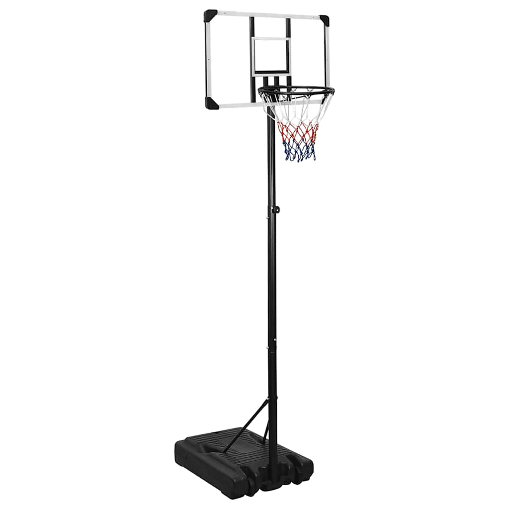 vidaXL Basketbalový stojan priehľadný 235-305 cm polykarbonát