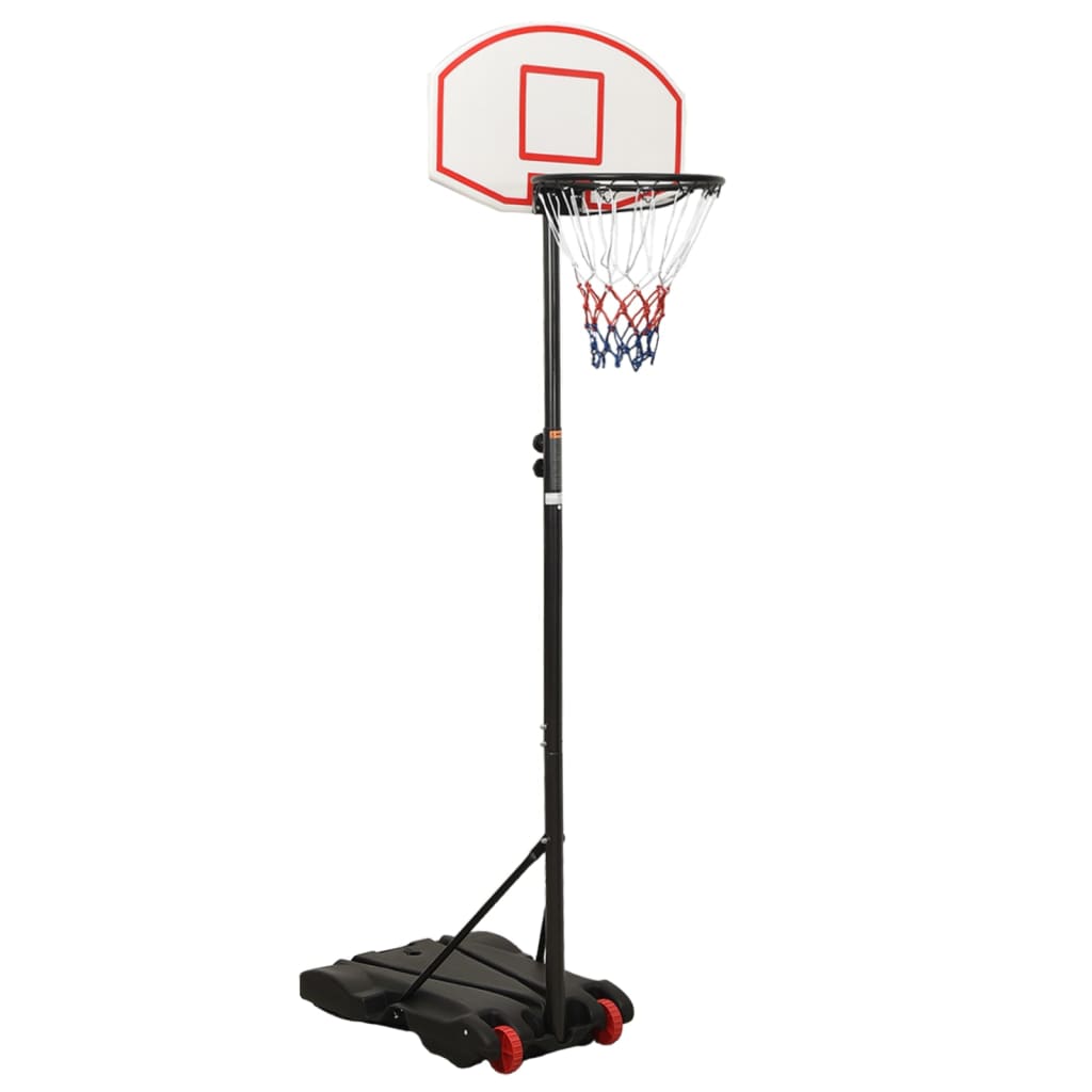 vidaXL Support de basket-ball Blanc 216-250 cm Polyéthylène