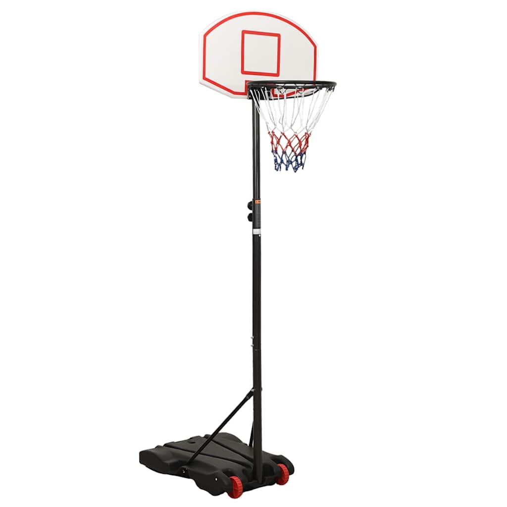 vidaXL Basketballständer Weiß 216-250 cm Polyethylen