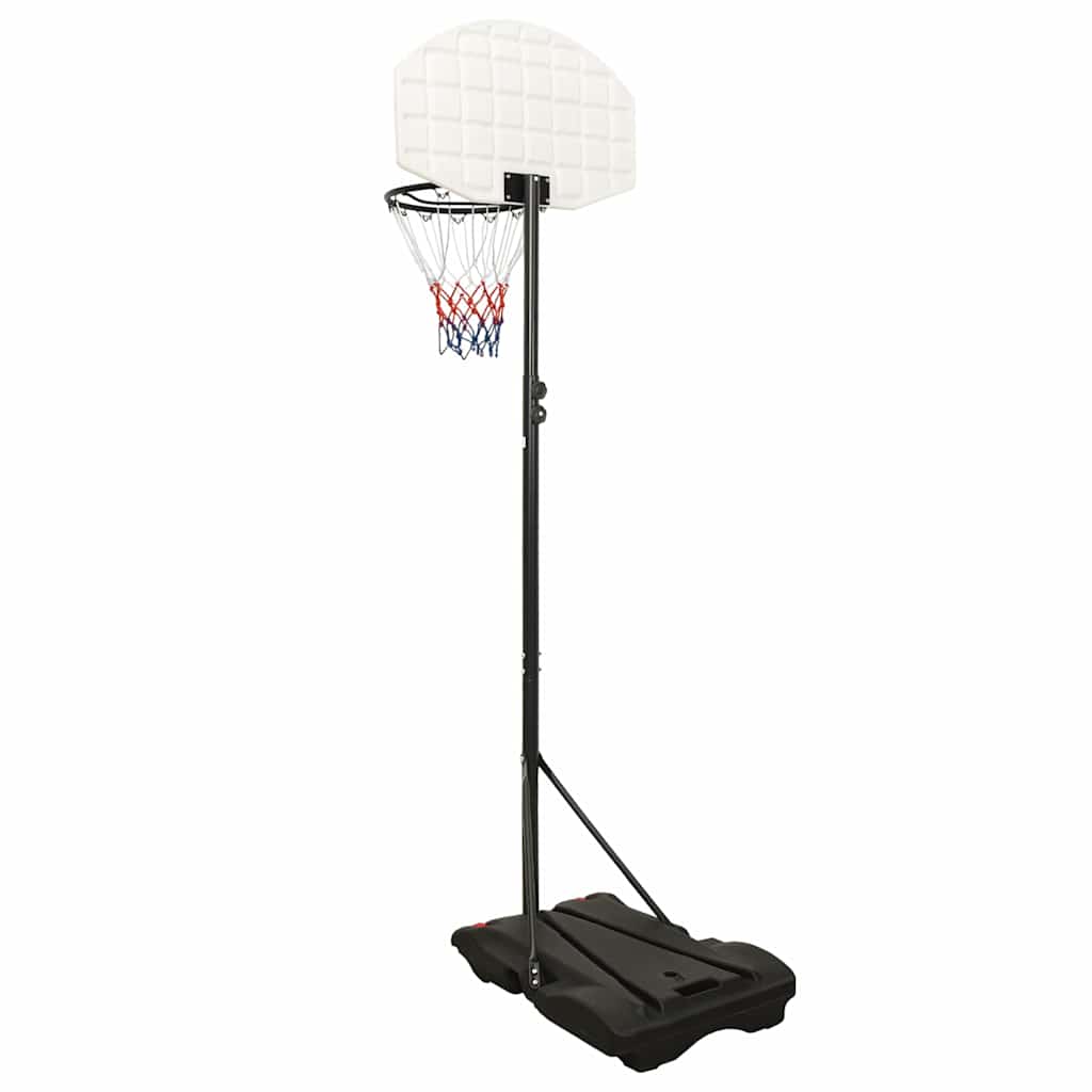 Alternativ bild 2 för VidaXl Basketkorg Med Stativ Vit 216-250 Cm Polyeten