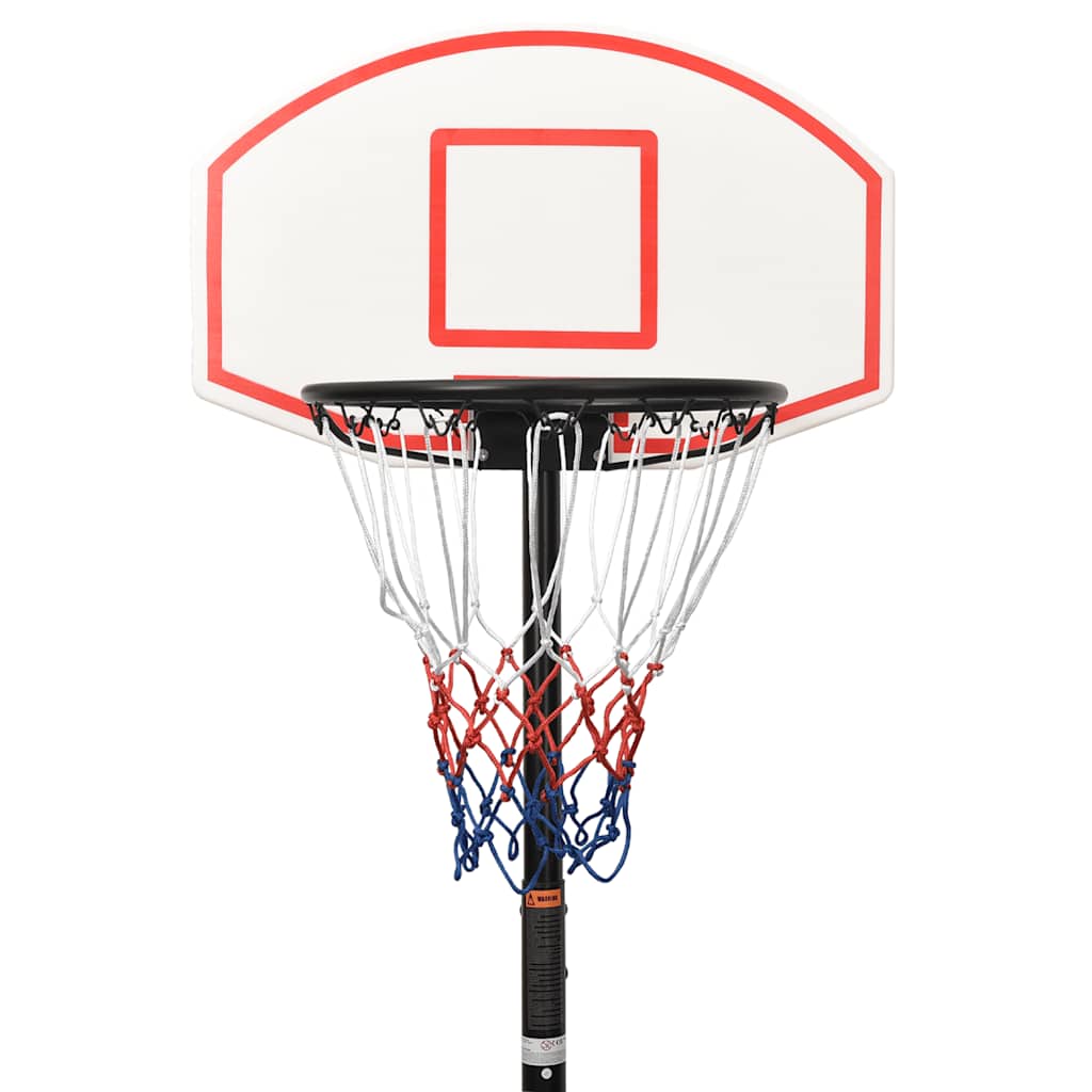 Alternativ bild 4 för VidaXl Basketkorg Med Stativ Vit 216-250 Cm Polyeten