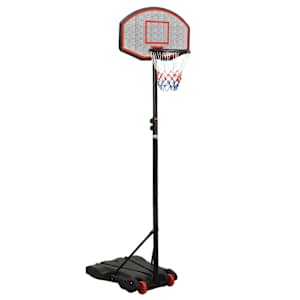 Basketbalový koš černý 216–250 cm polyethylen - obrázek 1