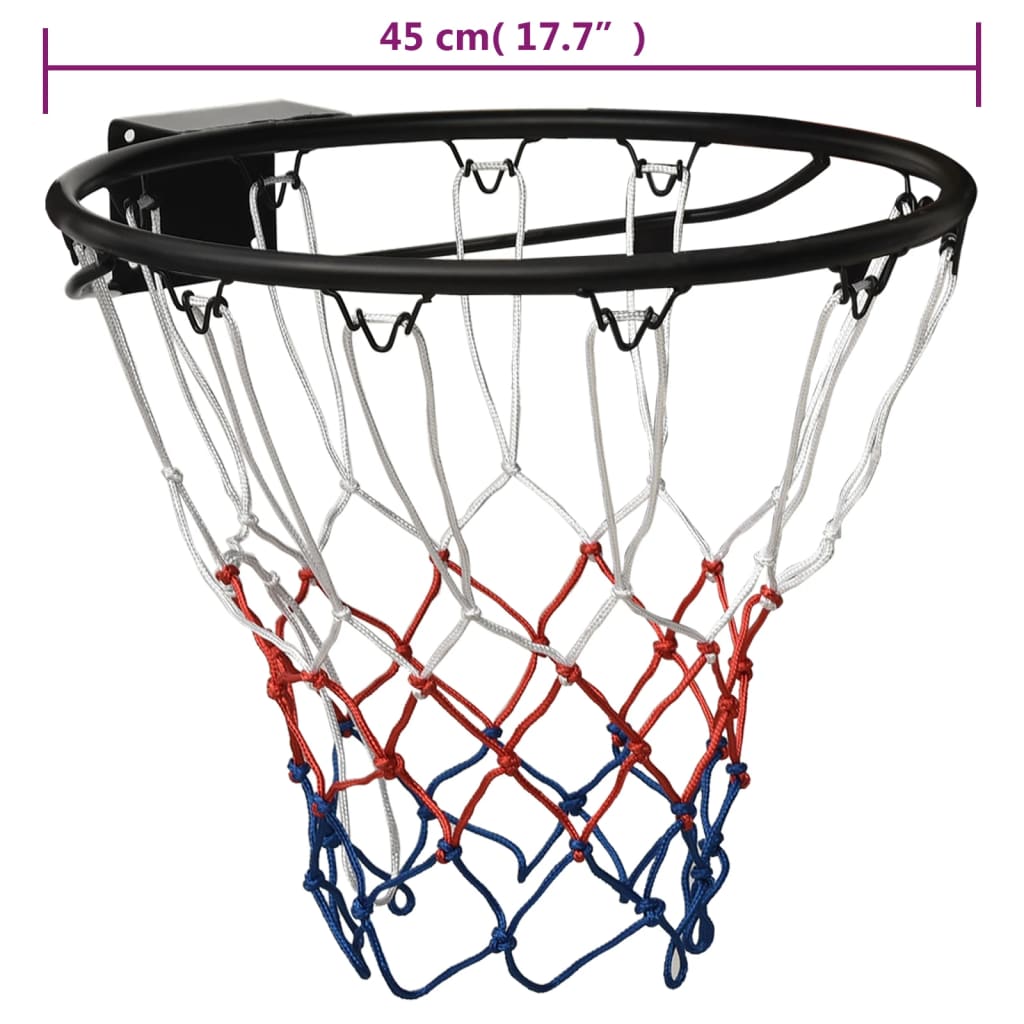 Basketbalová obroučka černá 45 cm ocel