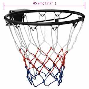 Basketbalová obroučka černá 45 cm ocel - obrázek 7