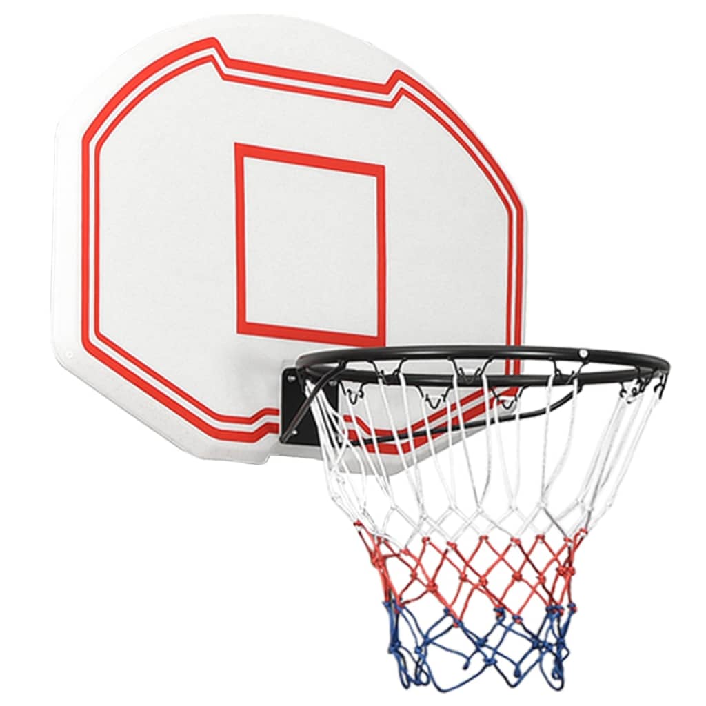 Petrashop  Basketbalový koš bílý 90x60x2 cm polyethylen
