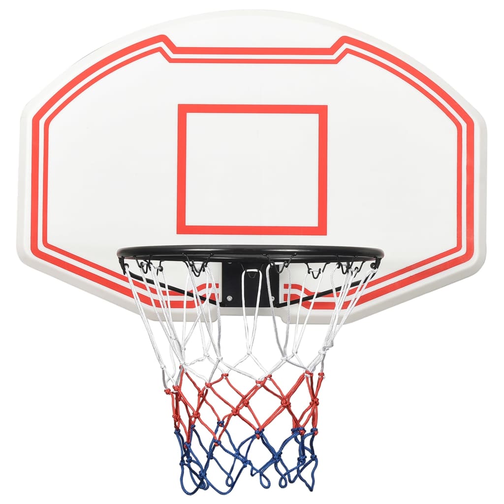 Basketbalový koš bílý 90x60x2 cm polyethylen