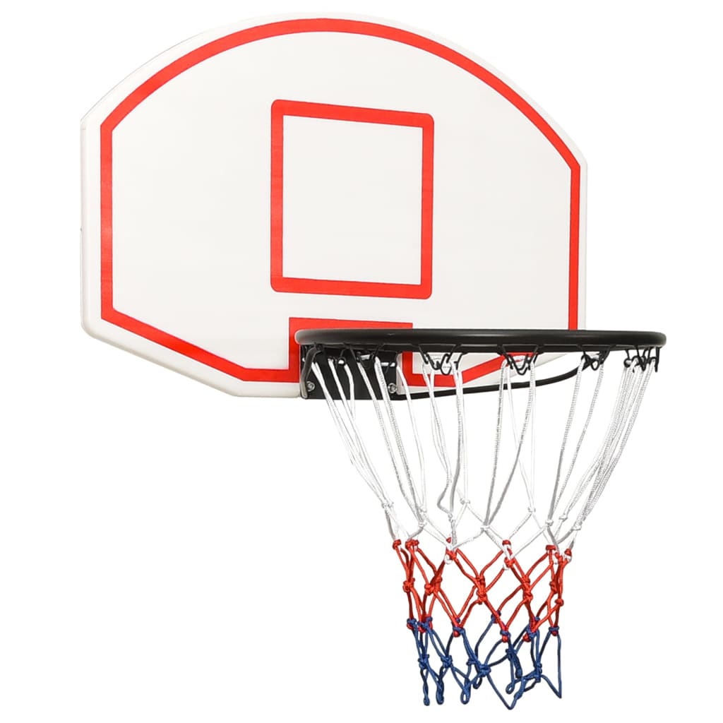 7: vidaXL basketballkurv med plade 71x45x2 cm polyethylen hvid