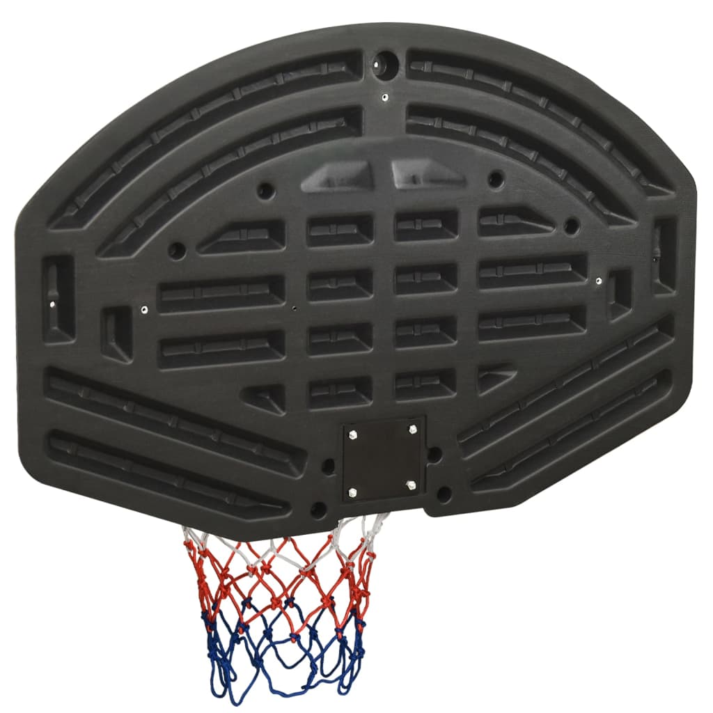 Fekete polietilén kosárlabdapalánk 90 x 60 x 2 cm 