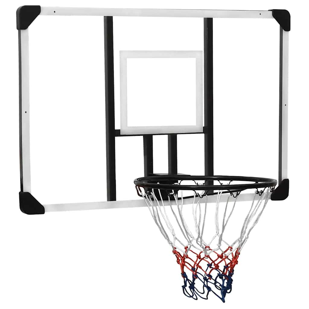 vidaXL Basketballkorb Transparent 106x69x3 cm Polycarbonat