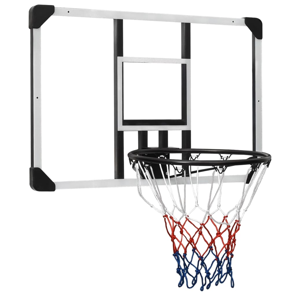 Basketbalový koš s průhlednou deskou 90x60x2,5 cm polykarbonát