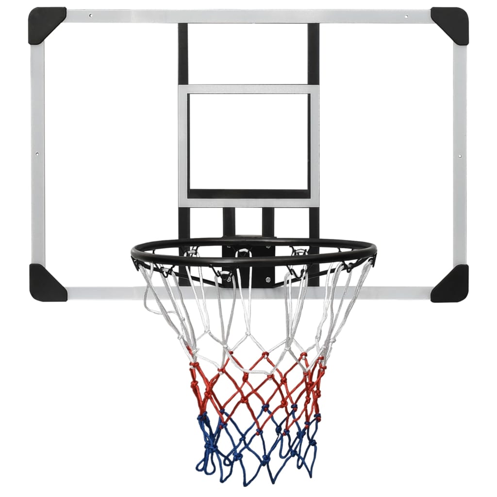 Basketbalbord 90x60x2,5 cm polycarbonaat transparant