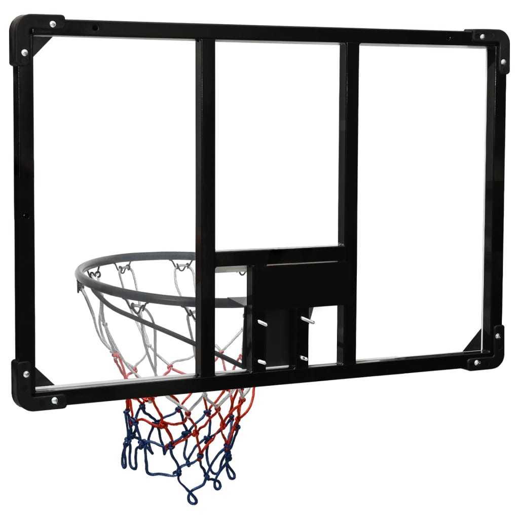 Basketbalový koš s průhlednou deskou 90x60x2,5 cm polykarbonát