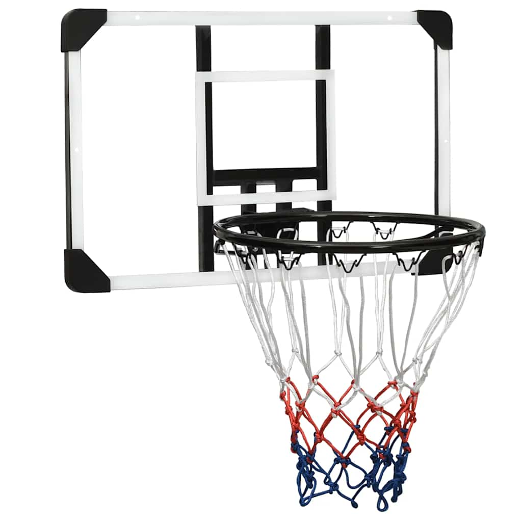 vidaXL Basketbalový koš s průhlednou deskou 71x45x2,5 cm polykarbonát