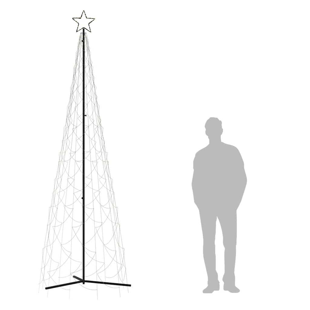 Christmas Cone Tree Warm White 500 LEDs 3x10 ft - Image 8