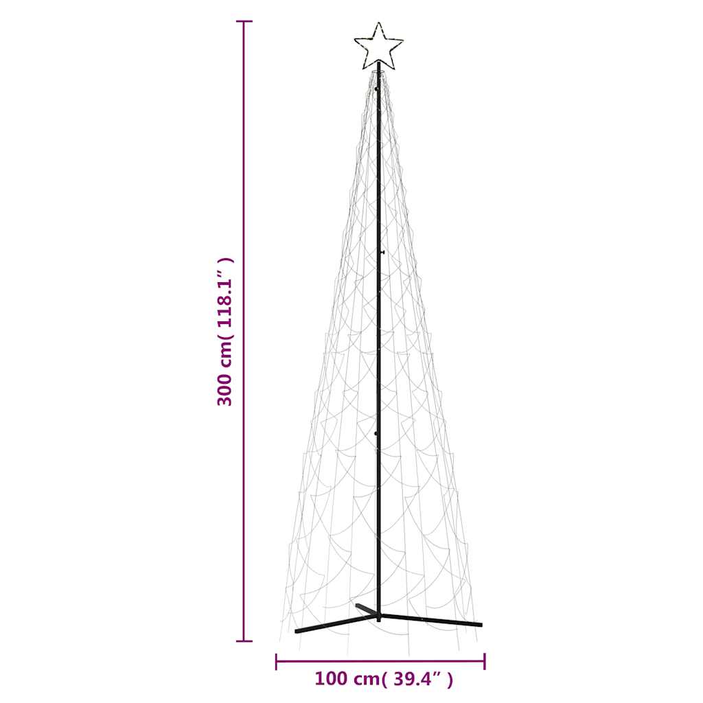 Christmas Cone Tree Warm White 500 LEDs 3x10 ft - Image 9