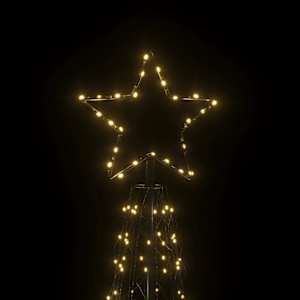 Vánoční stromeček z kužele, teplá bílá, 500 LED diod, 100 x 300 cm - obrázek 4