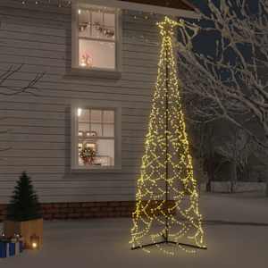 Božično drevo v stožcu toplo bela 500 LED diod 100x300 cm