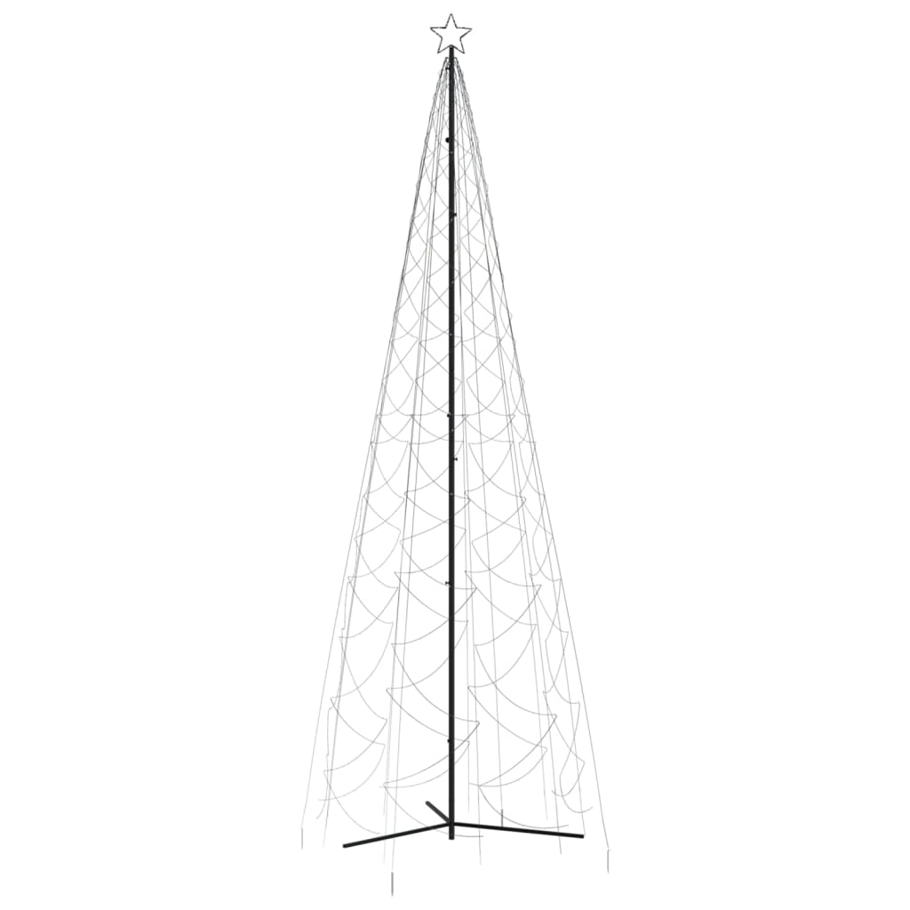 VidaXL Arbre De Noël Cône 1400 LED Blanc Froid 160x500 Cm