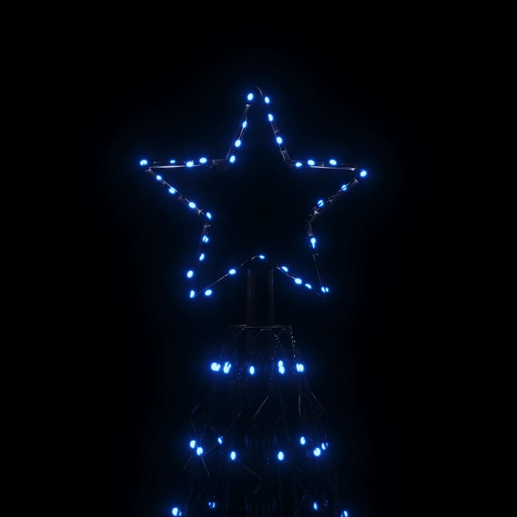 Christmas Cone Tree Blue 1400 LEDs 5x16 ft - Image 4