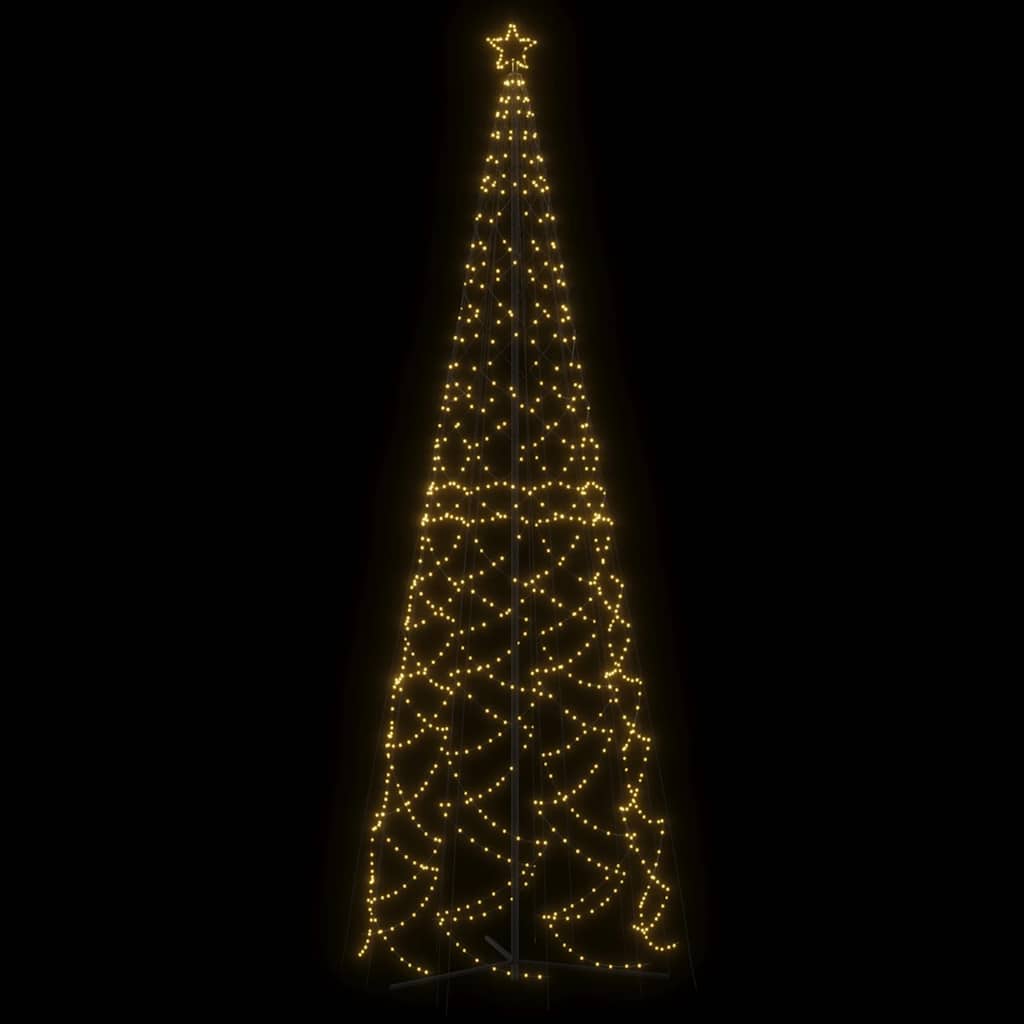 Christmas Cone Tree Warm White 1400 LEDs 5x16 ft - Image 3