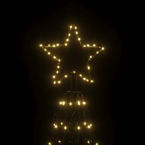 Vánoční stromeček z kužele teplá bílá 1400 LED diod 160 x 500 cm - obrázek 4