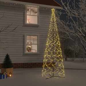 Vánoční stromeček z kužele teplá bílá 1400 LED diod 160 x 500 cm - obrázek 1