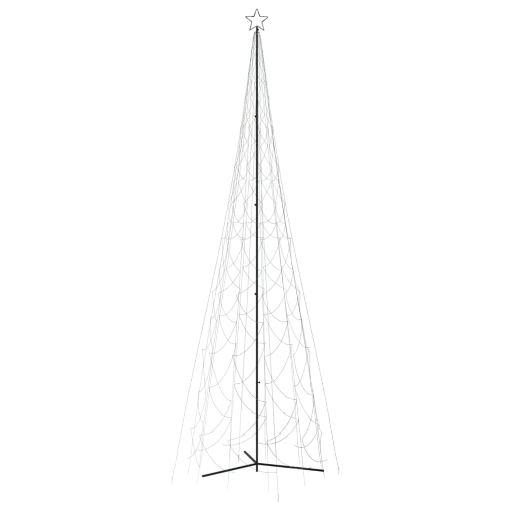 VidaXL Arbre De Noël Cône 3000 LED Blanc Froid 230x800 Cm