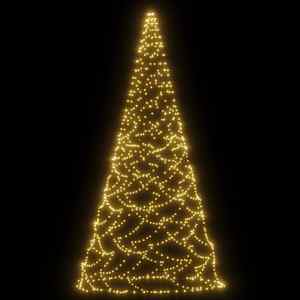 vidaXL Christmas Tree on Flagpole Warm White 500 LEDs 300 cm