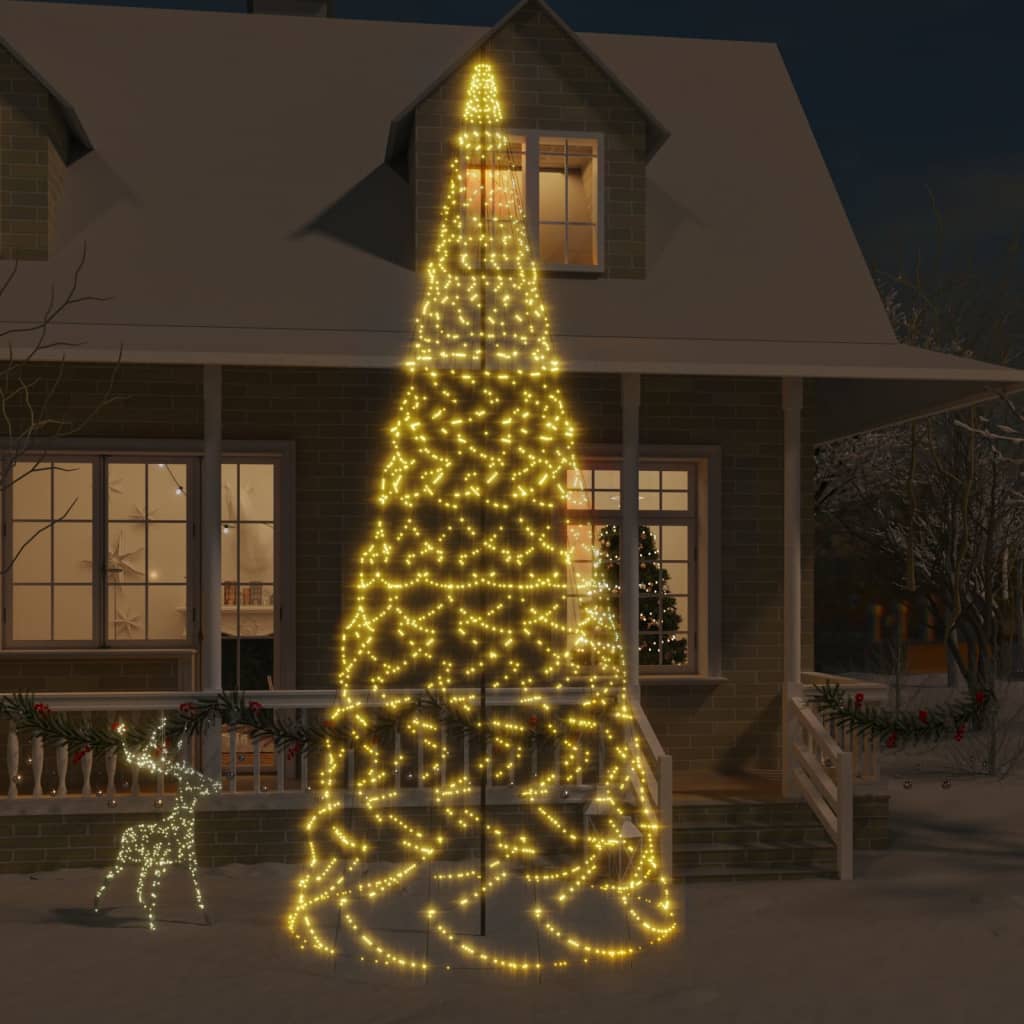 Outdoor flagpole store christmas tree