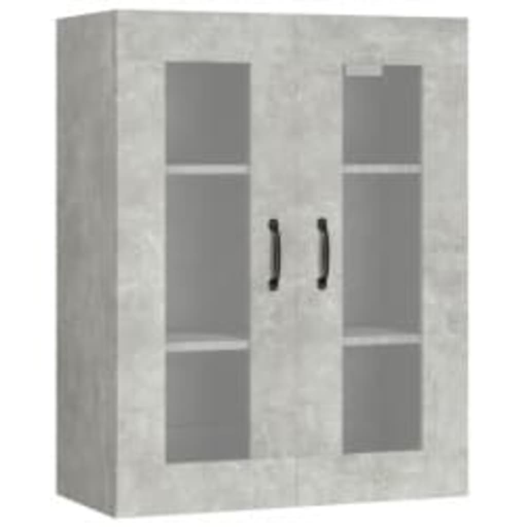 Komoda, betono pilkos spalvos, 69,5x34x180cm, apdirbta mediena | Stepinfit