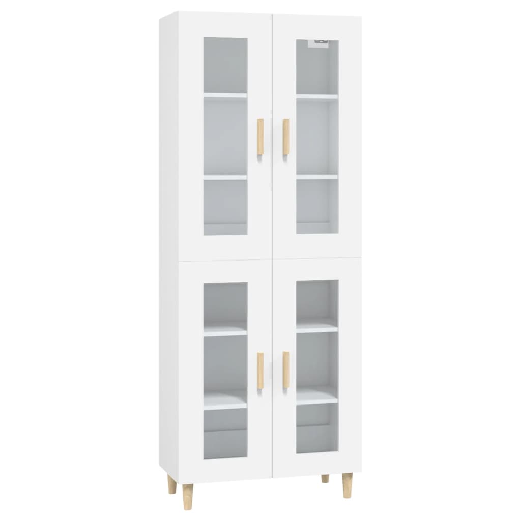 vidaXL Skříň highboard bílá 69,5 x 34 x 180 cm kompozitní dřevo