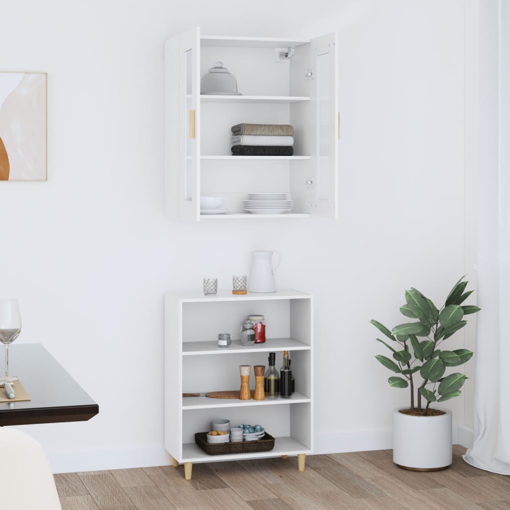 Thumbnail - vidaXL Highboard Weiß 69,5x34x180 cm Holzwerkstoff